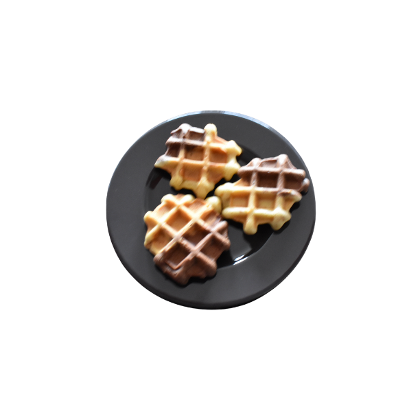 Marble chocolate waffles